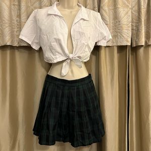 School Girl Top and skirt